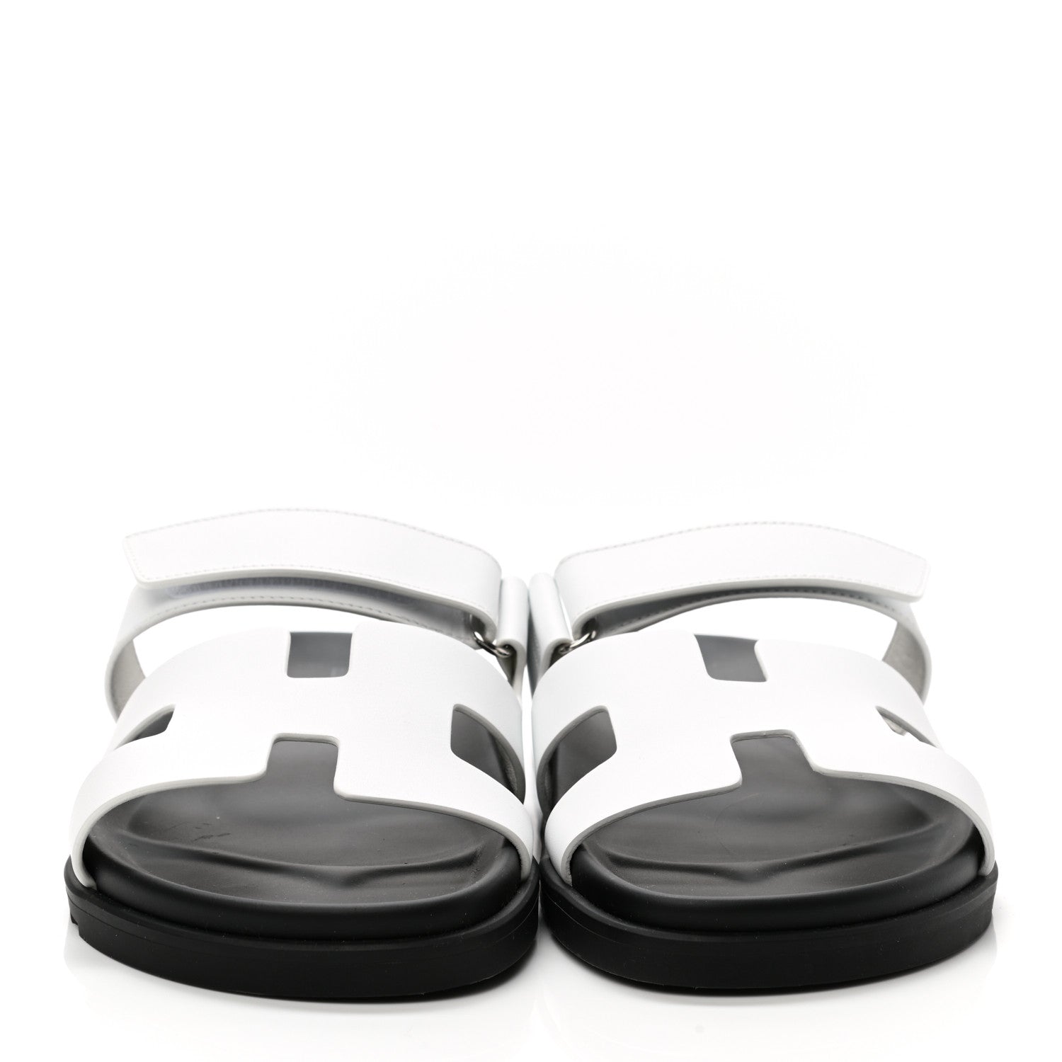 Hermes Calfskin Womens Chypre Sandals 41 White 2 of 9