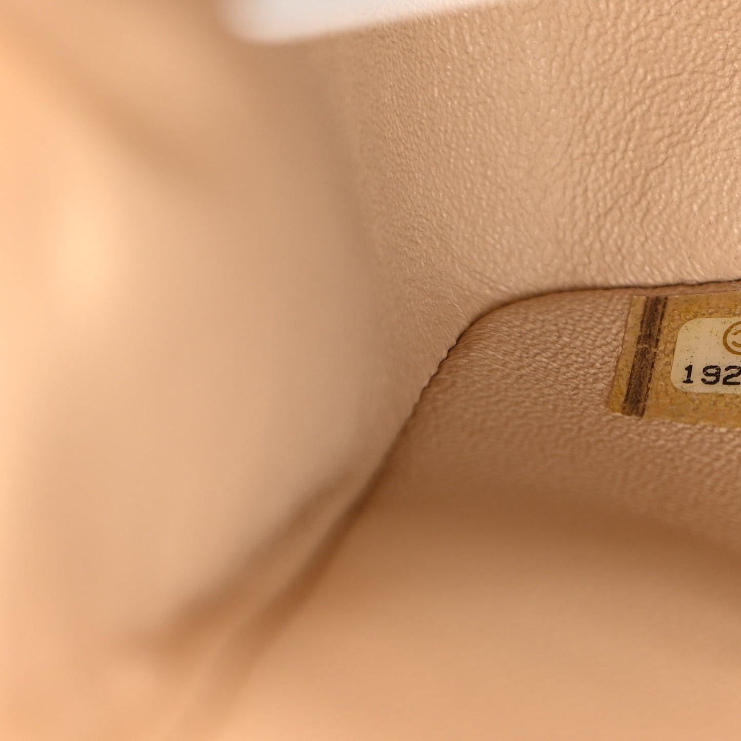Lambskin Quilted Medium Double Flap Beige