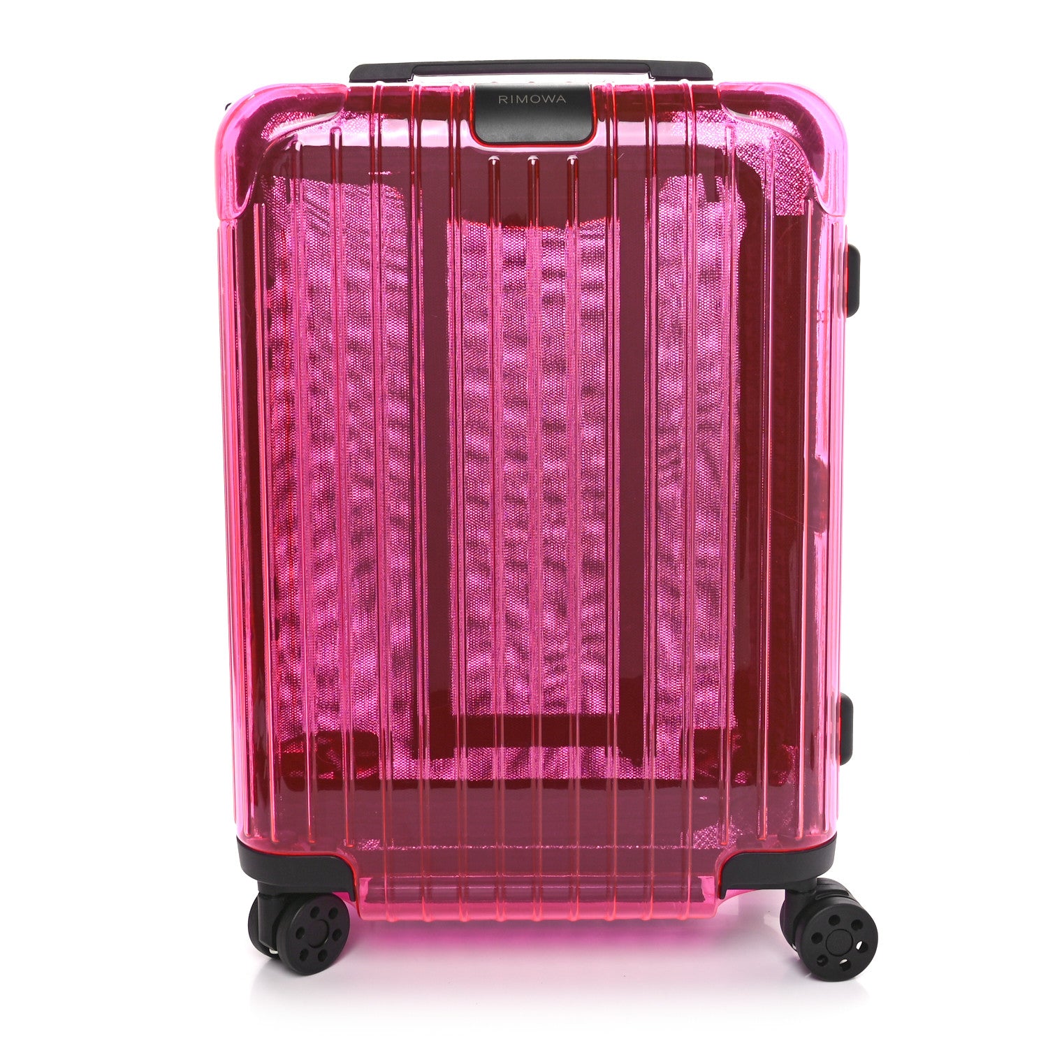 Rimowa Transparent Polycarbonate Essential Cabin Neon Pink 1 of 8