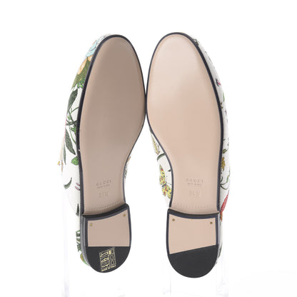 Gucci Canvas Flora Womens Princetown Slippers 36.5 White Multicolor 5 of 7