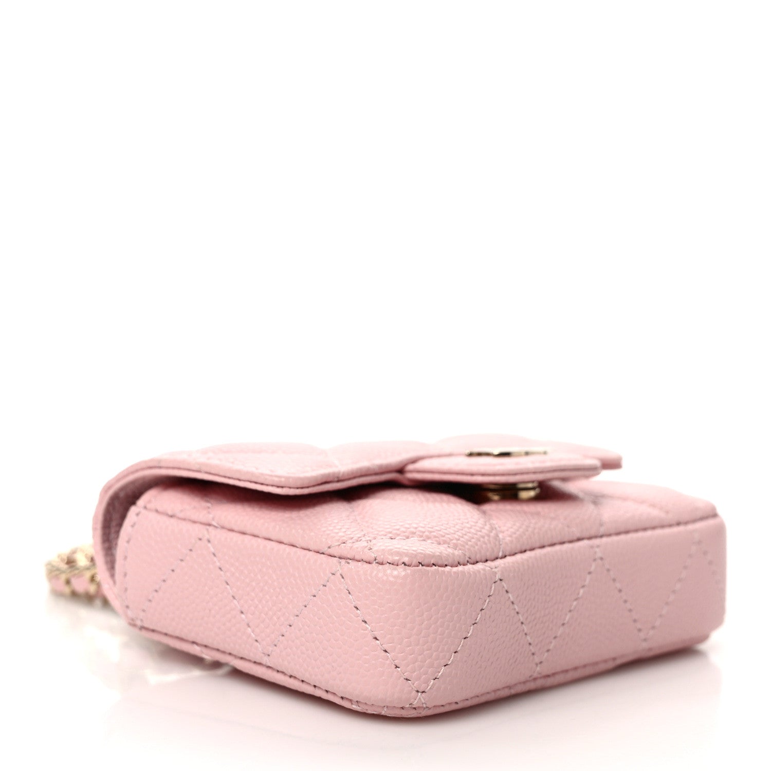 Chanel Caviar Quilted Flap Chain Waist Bag Pink 4 of 11