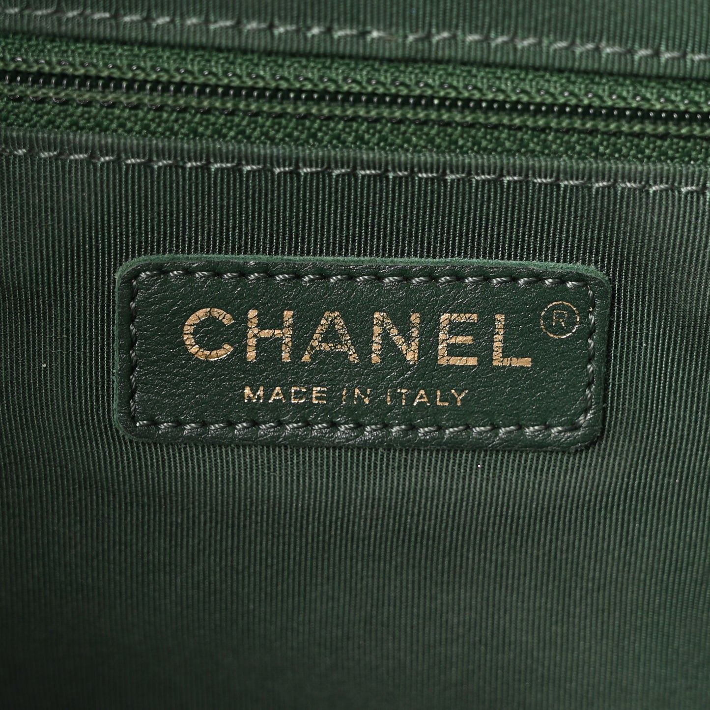 Calfskin Stitched Large Button Up Hobo Dark Green