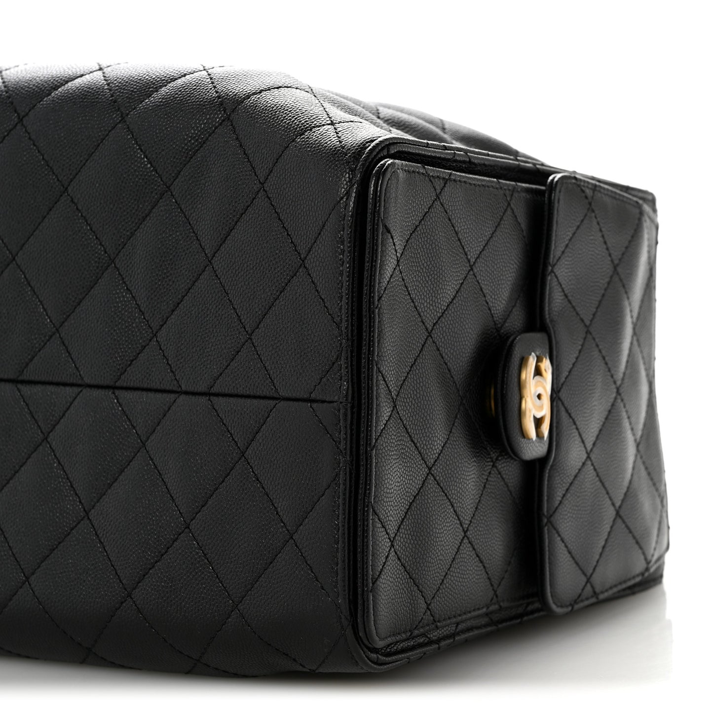 Caviar Quilted Large Chanel 25 Handbag Black