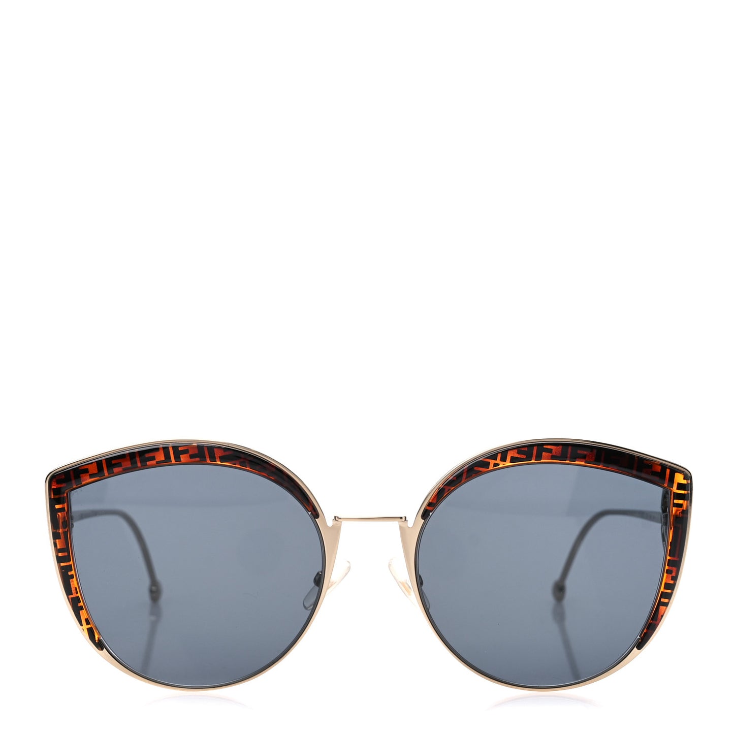 Metal Acetate F is Fendi FF Cat Eye Sunglasses FF 0290/S Blue Havana