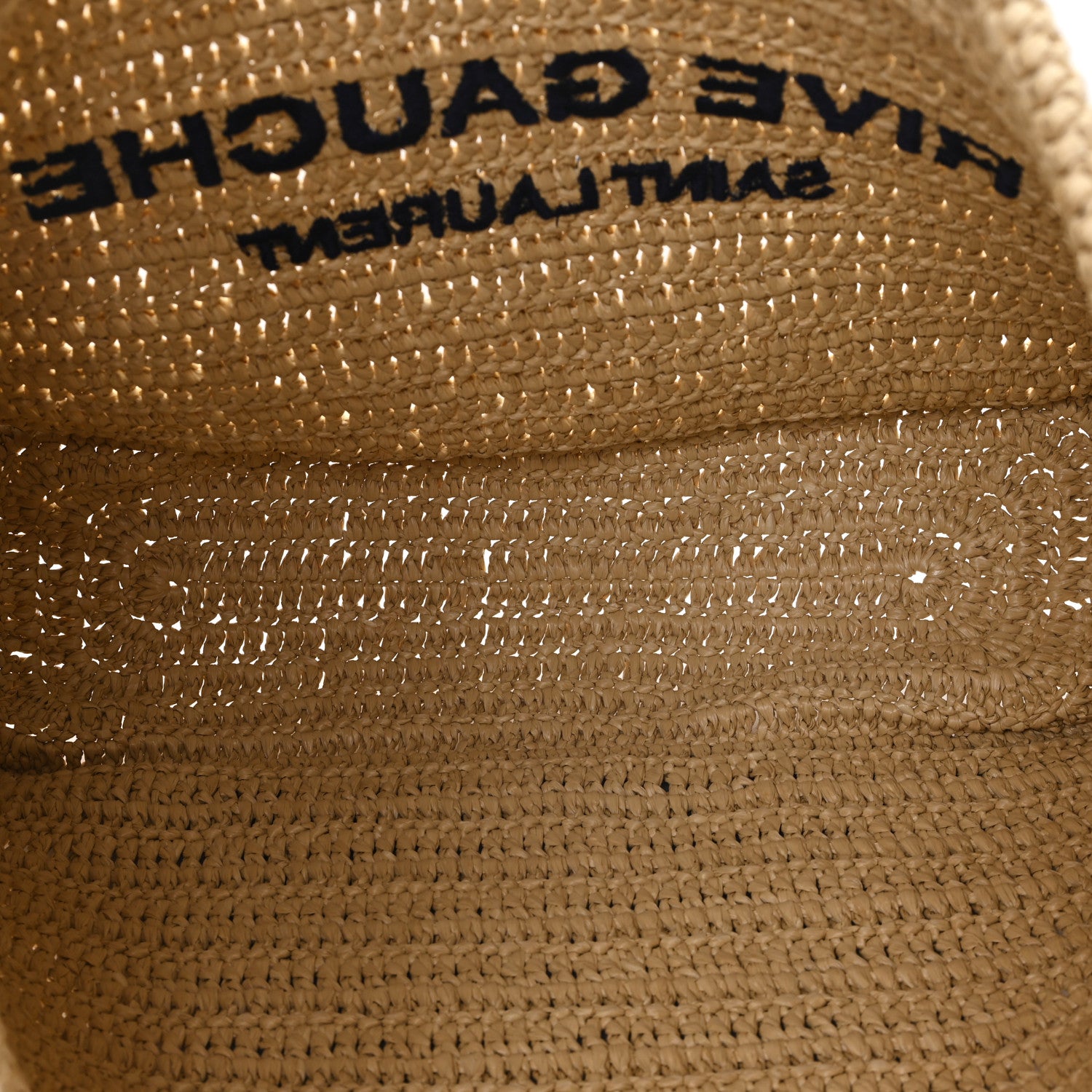 Saint Laurent Raffia Rive Gauche Tote Natural 5 of 10