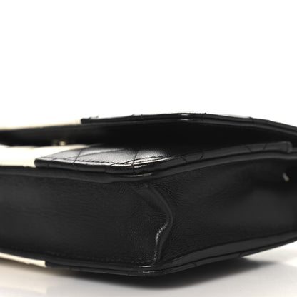Chanel Lambskin Quilted Wallet On Chain WOC White Black 11 of 11