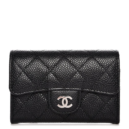 Chanel Caviar Quilted Flap Card Holder Black 1 of 9