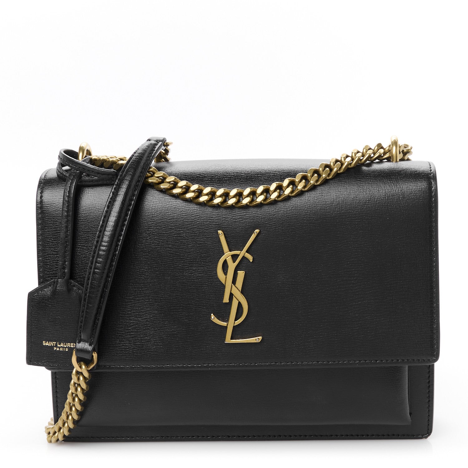 Saint Laurent Calfskin Medium Monogram Sunset Black 1 of 12
