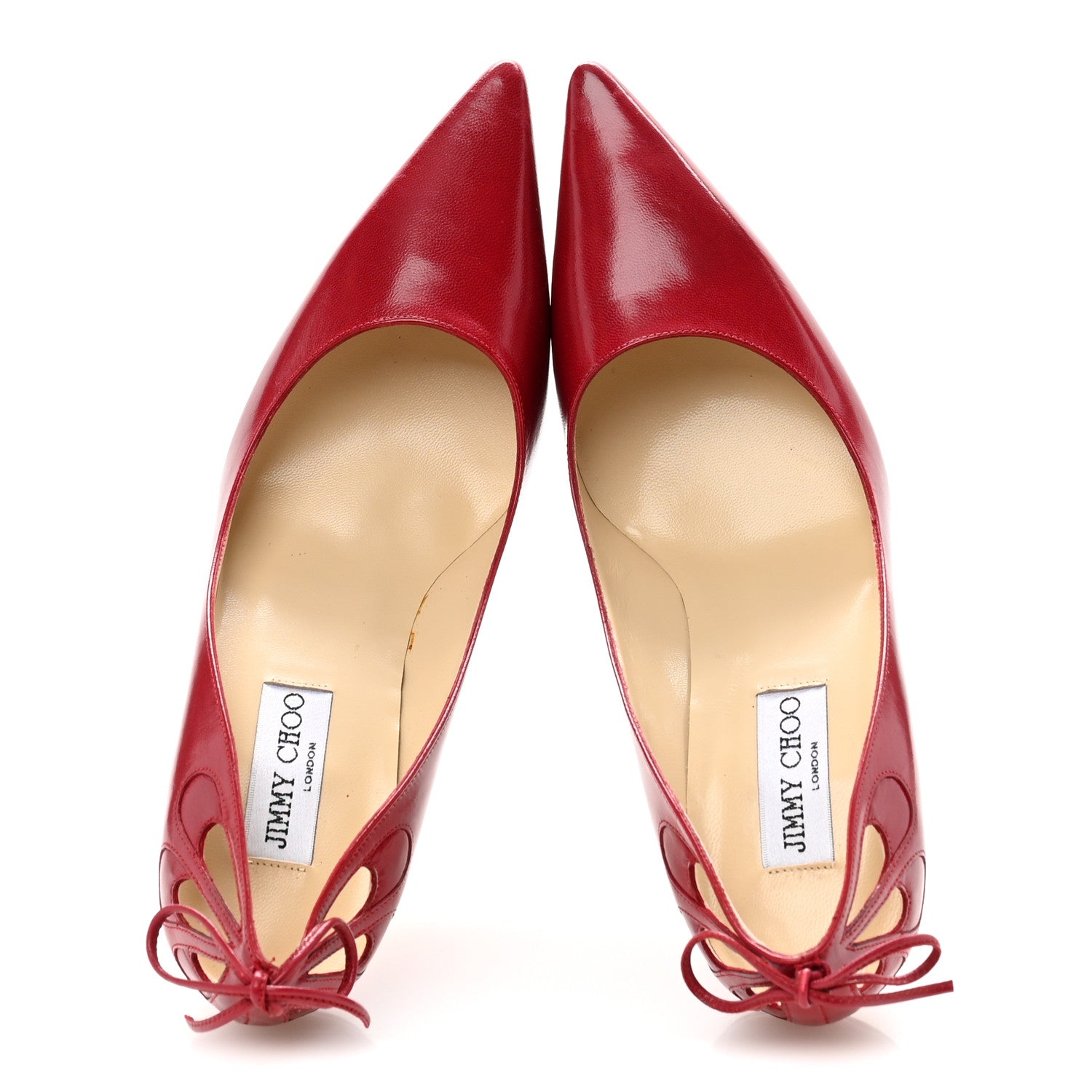 Jimmy Choo Calfskin Anouk 100 Pumps 40 Red 2 of 9