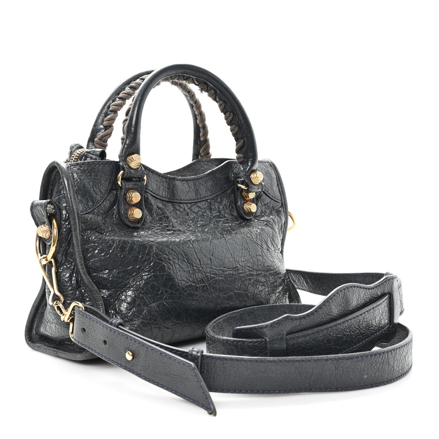 Agneau Giant 12 Gold Hardware Mini City Anthracite