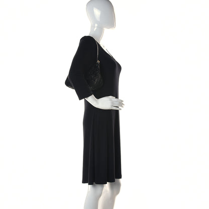 Fendi Lizard Beaded Mini Mama Baguette Black 2 of 13