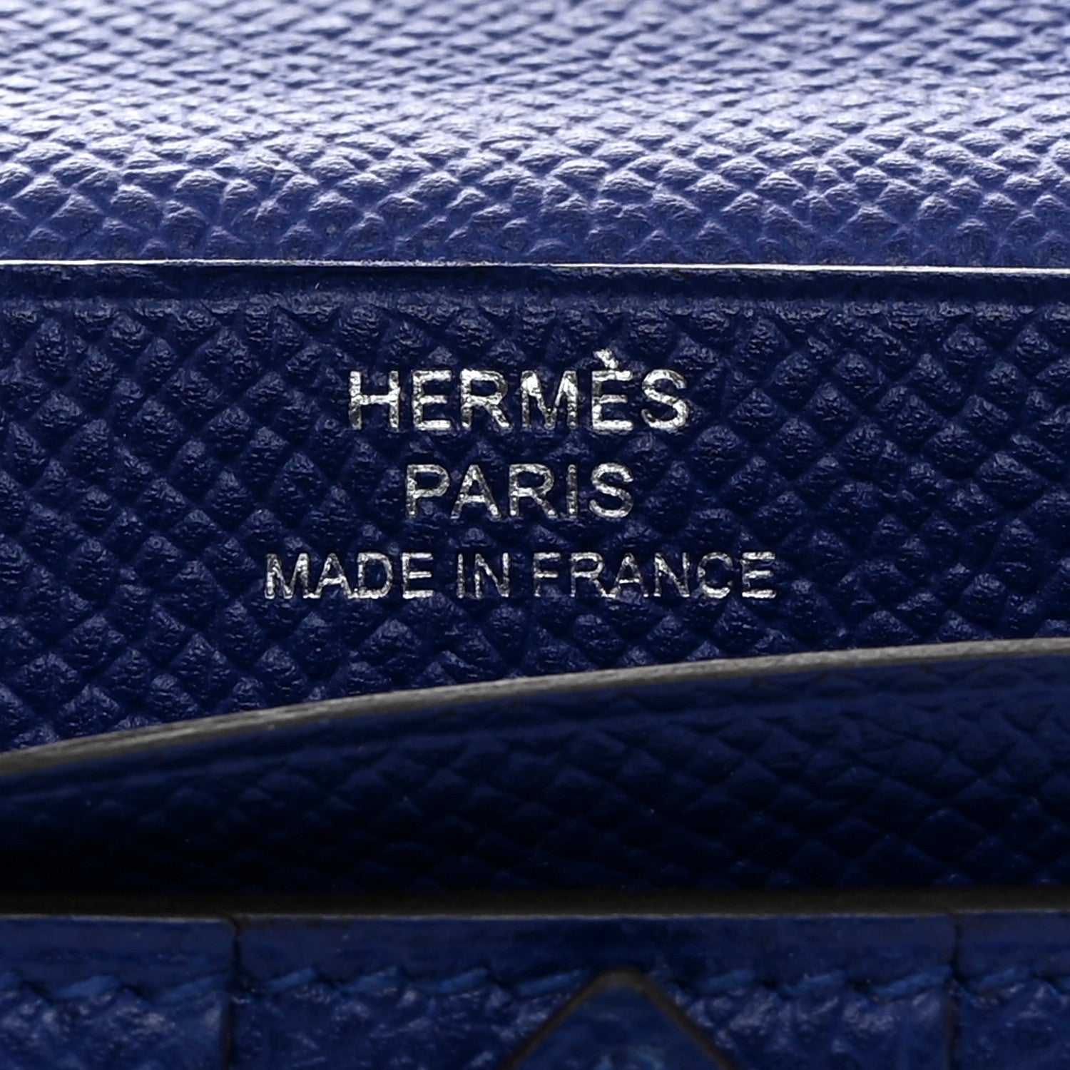 Hermes Epsom Bearn Gusset Wallet Bleu Electrique 6 of 7