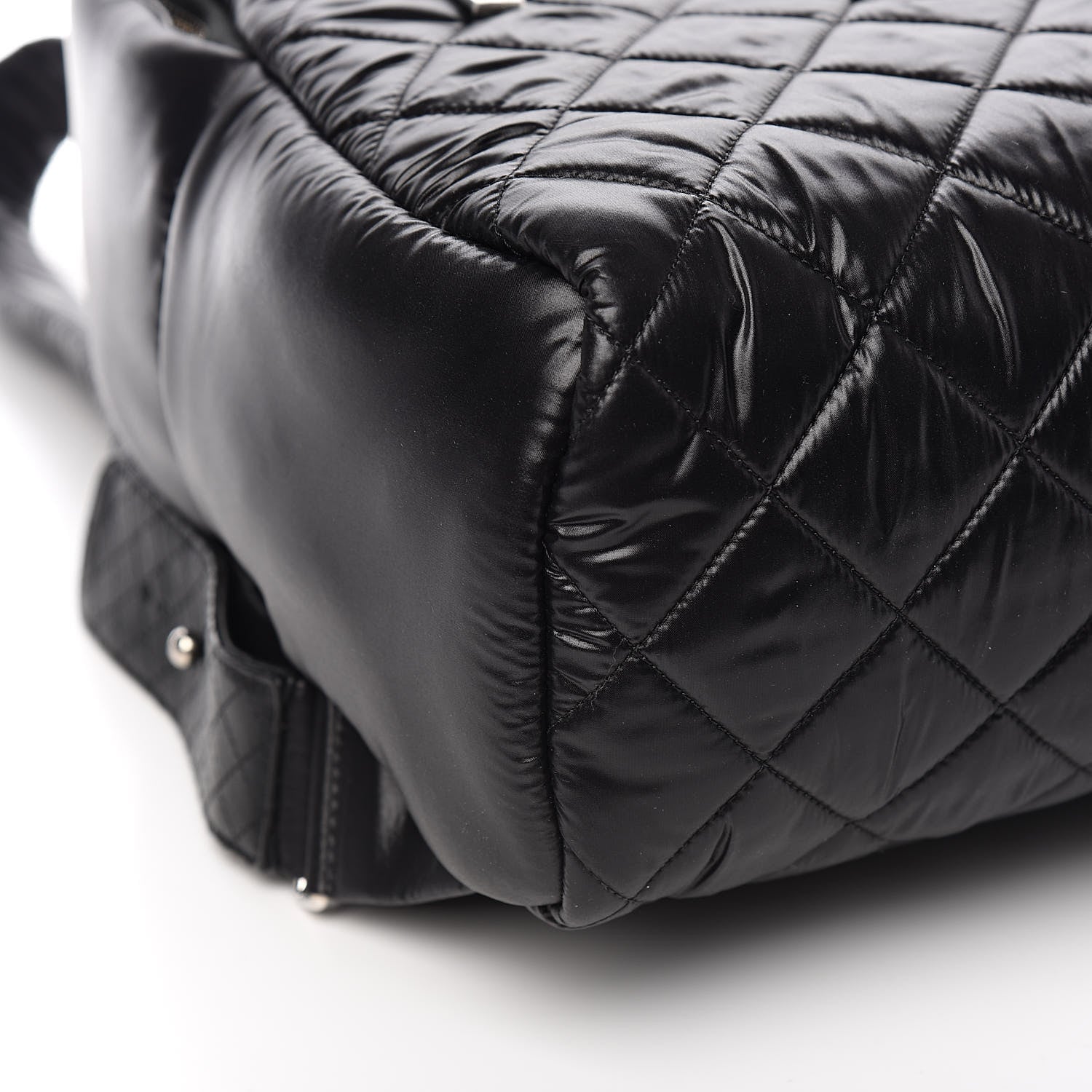 Chanel Nylon Quilted Coco Cocoon Backpack Black 8 of 10