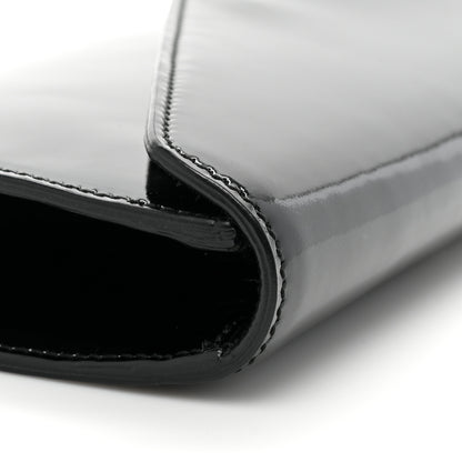 Saint Laurent Patent Y-Mail Clutch Black 14 of 14