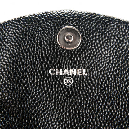 Chanel Caviar Half Moon Wallet On Chain WOC Black 6 of 8