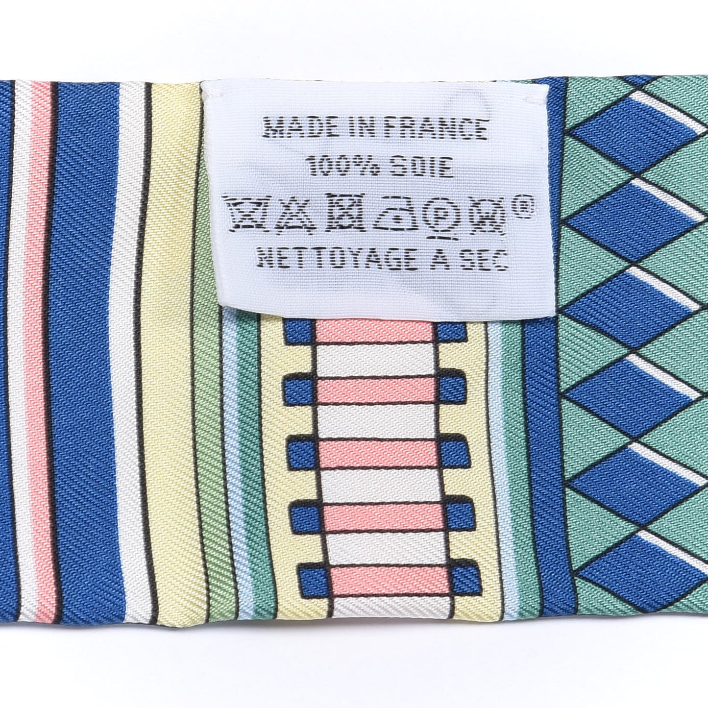 Silk Voltes Et Pirouettes Twilly Bleu Ciel Vert Jaune