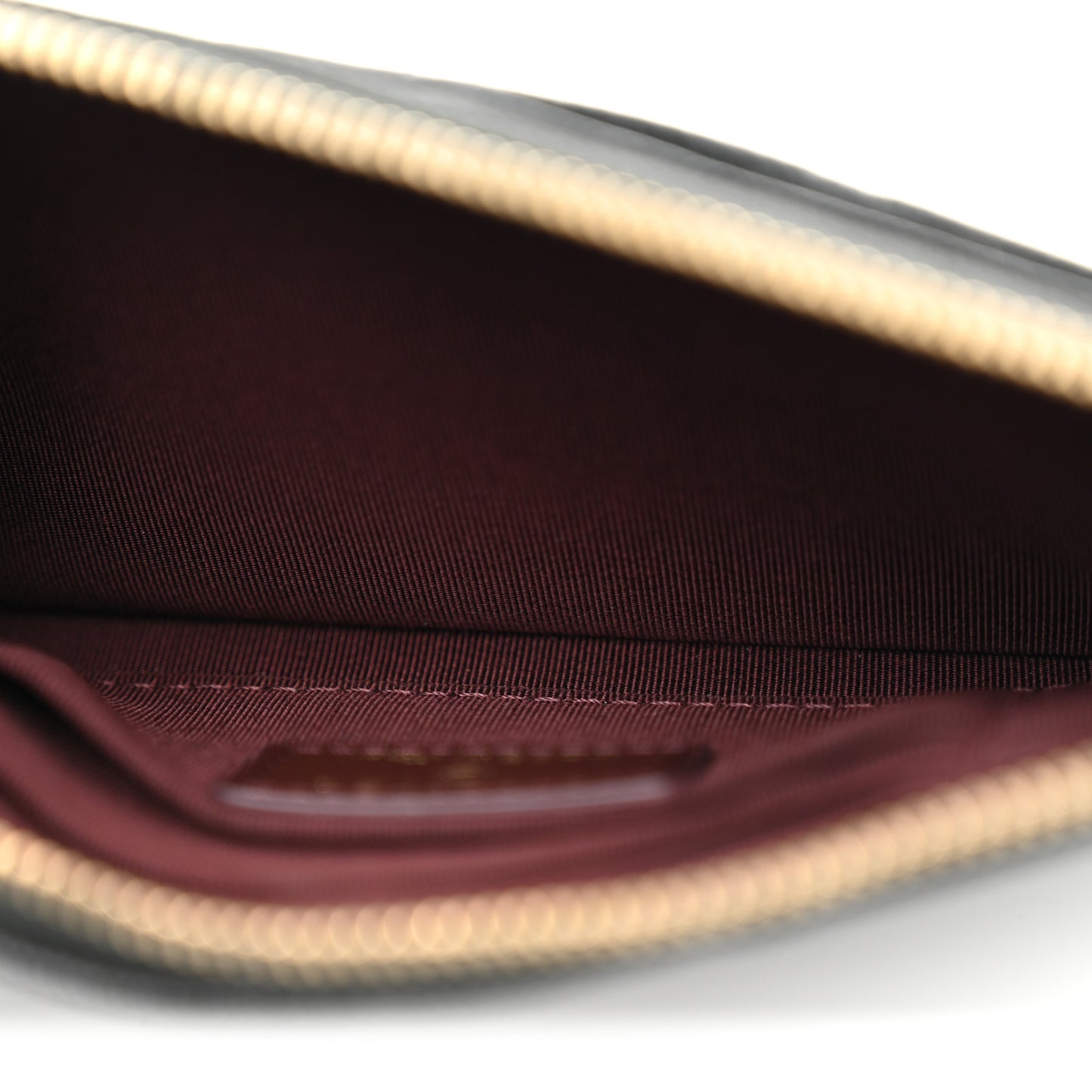 Caviar Quilted Classic Zip Pouch Black
