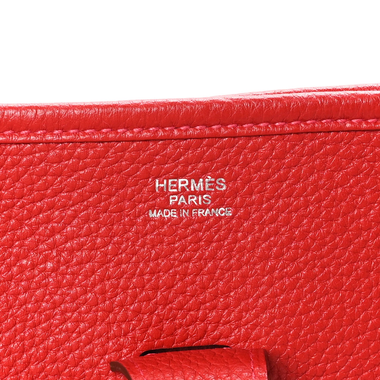 Hermes Taurillon Clemence Evelyne III GM Rouge Casaque 6 of 10