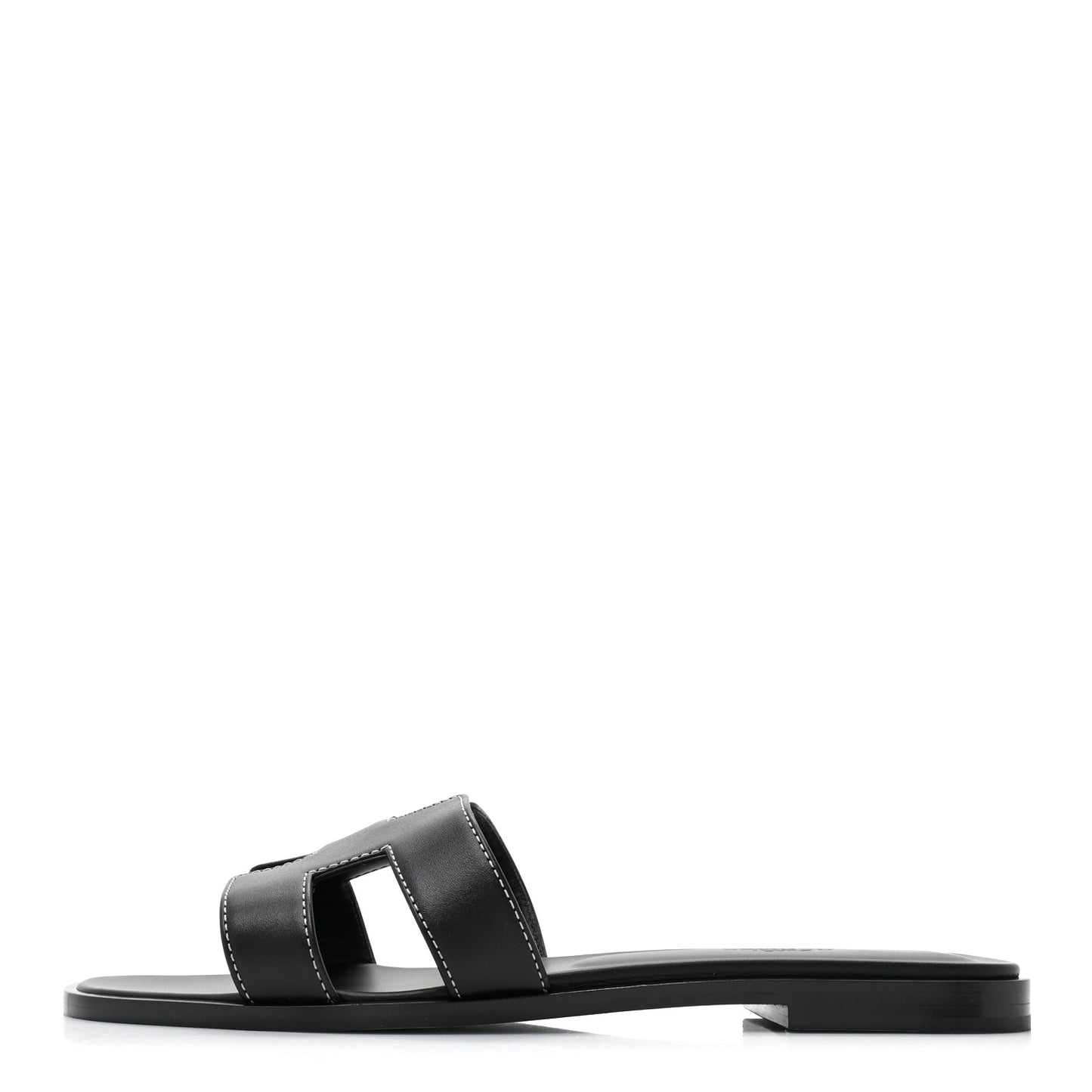 Box Calfskin Oran Sandals 38.5 Black