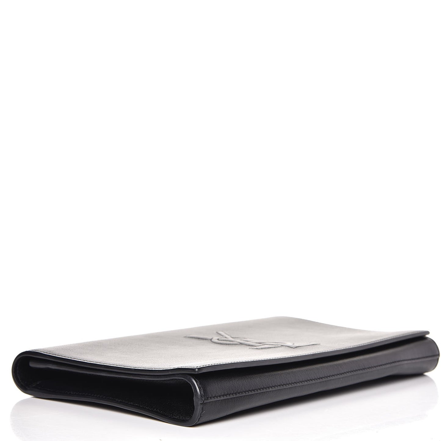 Calfskin Monogram Large Belle De Jour Clutch Black