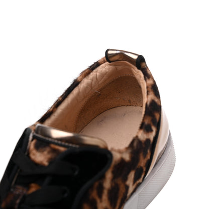 Christian Louboutin Pony Hair Spikes Orlato Flat Sneakers 38.5 Leopard 25 of 26
