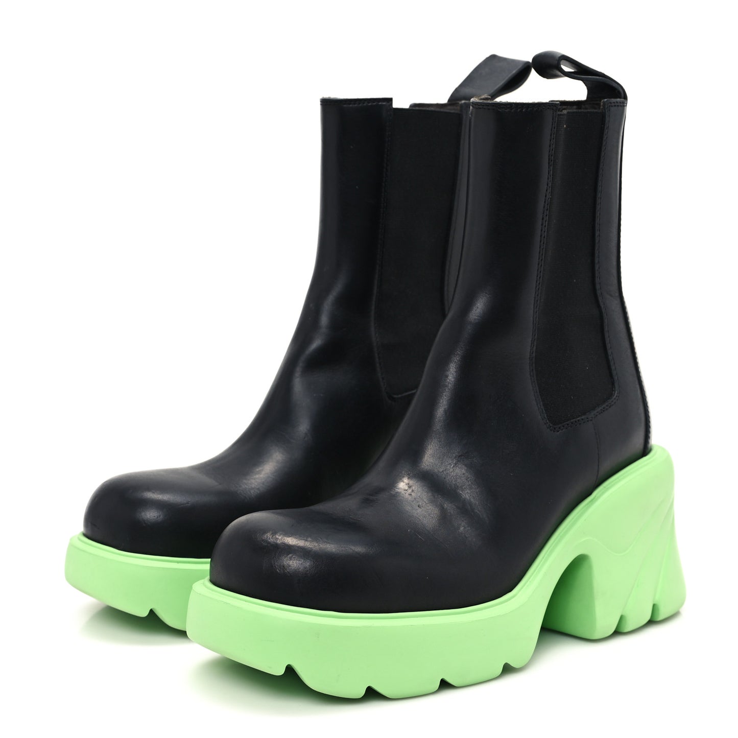 Calfskin The Flash Chelsea Boots 37 Pistachio