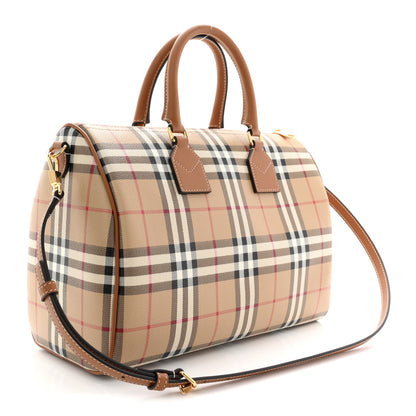 Burberry Horseferry Check Medium Bowling Bag Tan 4 of 19