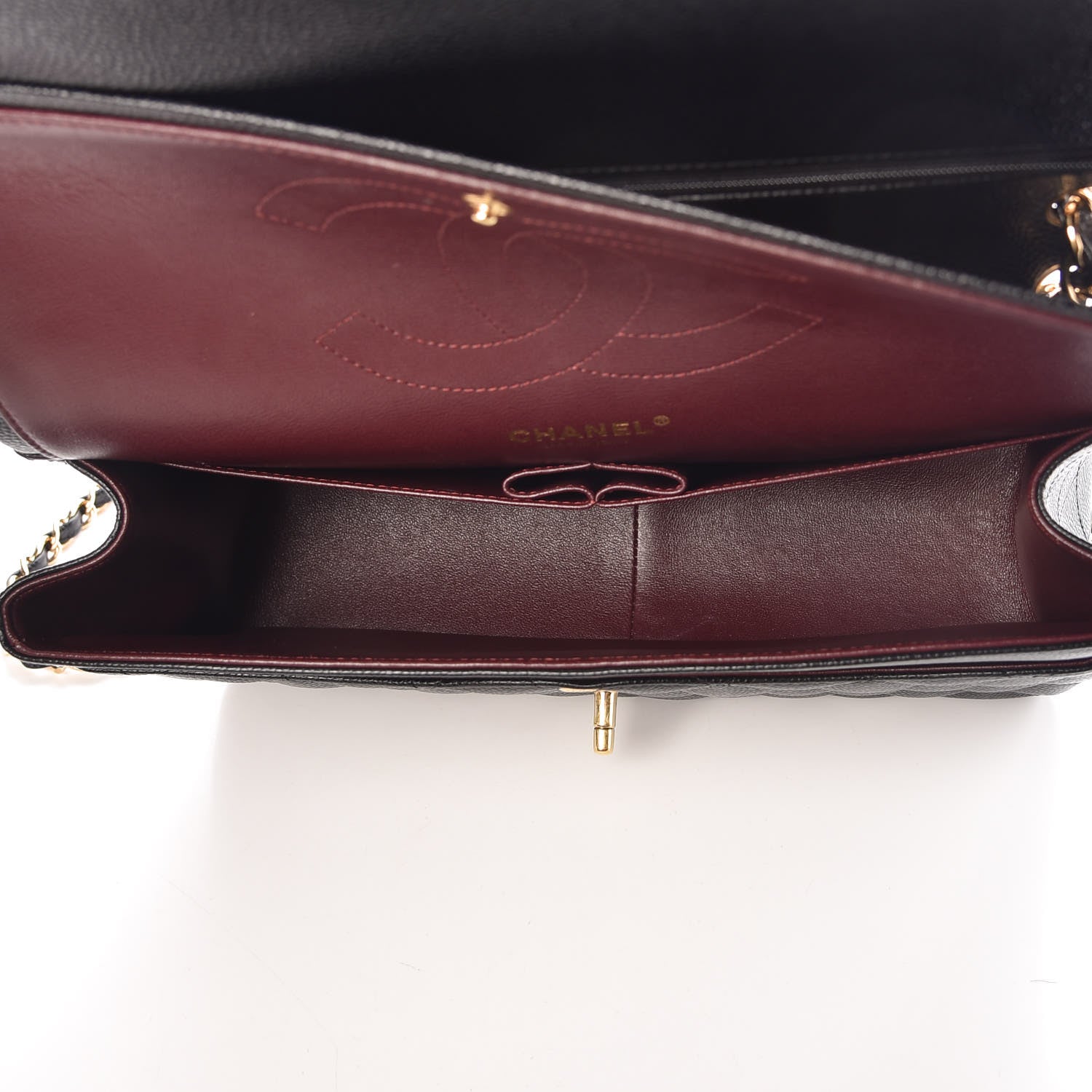 Chanel Caviar Quilted Jumbo Double Flap Black 5 of 10
