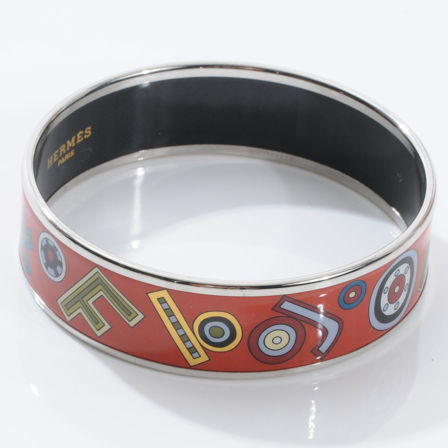 Hermes Enamel Wide Tohu Bohu Bracelet 60 5 of 6