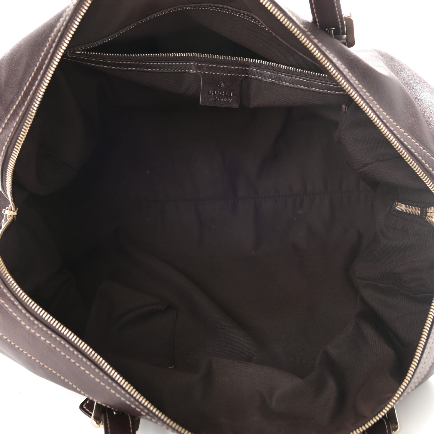 Calfskin Large Britt Boston Dark Brown