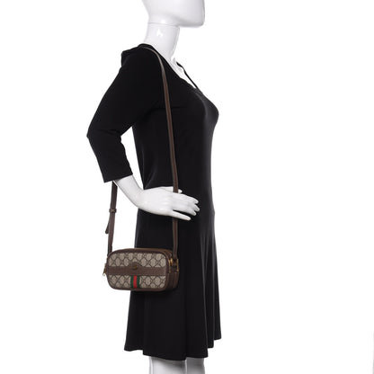 Gucci GG Supreme Monogram Web Mini Ophidia GG Bag Brown 2 of 11