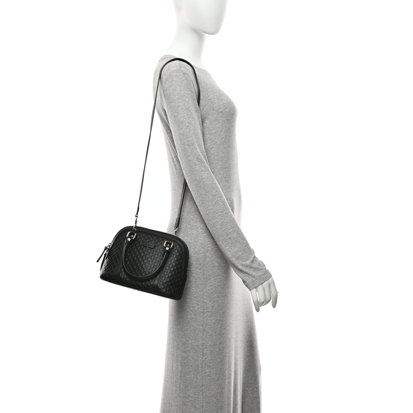 Microguccissima Mini Dome Bag Black
