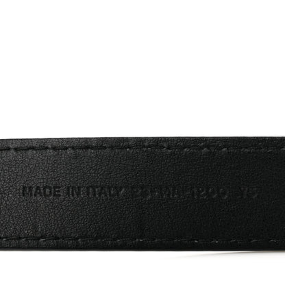 Christian Dior Calfskin D Fence Belt 75 30 Black 6 of 8
