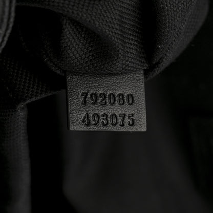 Gucci Soft GG Supreme Monogram Large Double Buckle Backpack Black 7 of 13