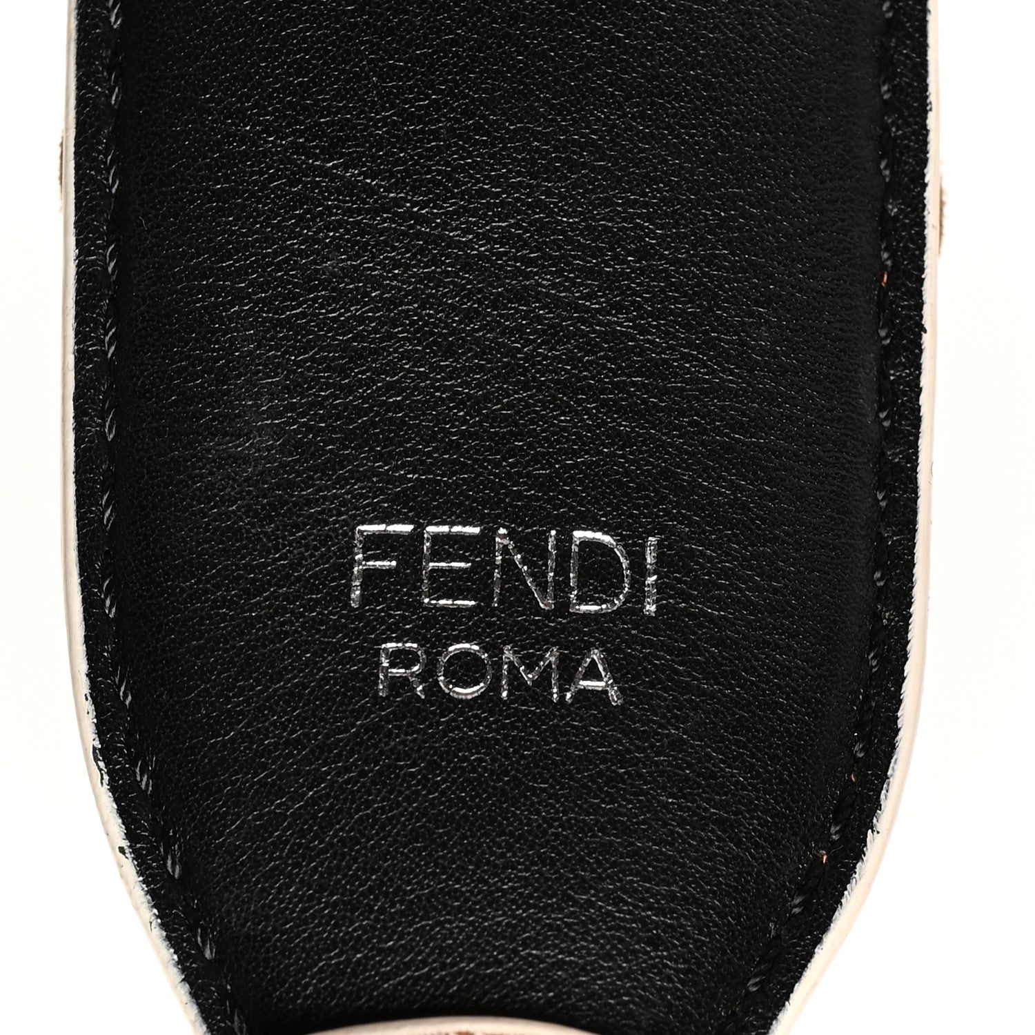 Fendi Calfskin Elaphe Flowerland Studded Strap You Brown Multicolor 3 of 3