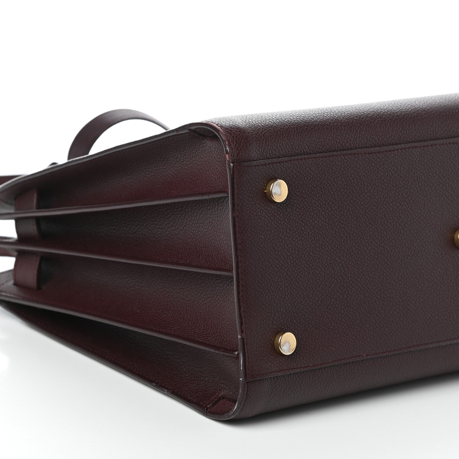 Saint Laurent Grained Calfskin Small Classic Sac De Jour Bordeaux 8 of 9