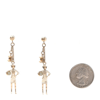 Chanel Madame Coco Drop Earrings Gold 2 of 4