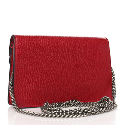 Gucci Calfskin Super Mini Dionysus Shoulder Bag Hibiscus Red 3 of 9