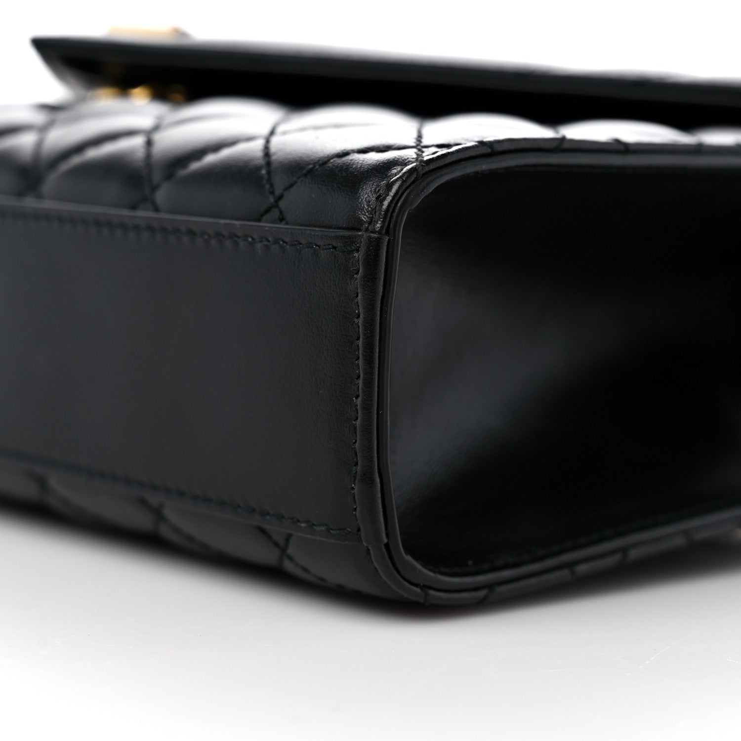 Saint Laurent Grain De Poudre Textured Mixed Matelasse Triquilt Medium Monogram Satchel Black 9 of 11