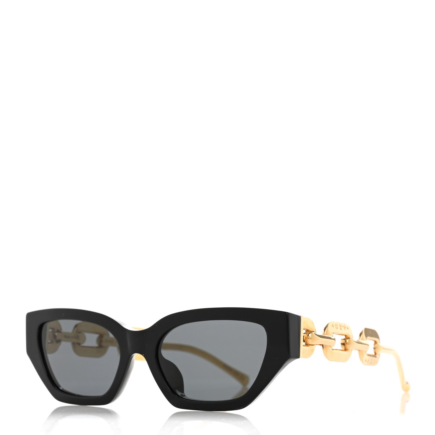 Louis Vuitton Metal LV Edge Sunglasses Z1473E Black 1 of 10