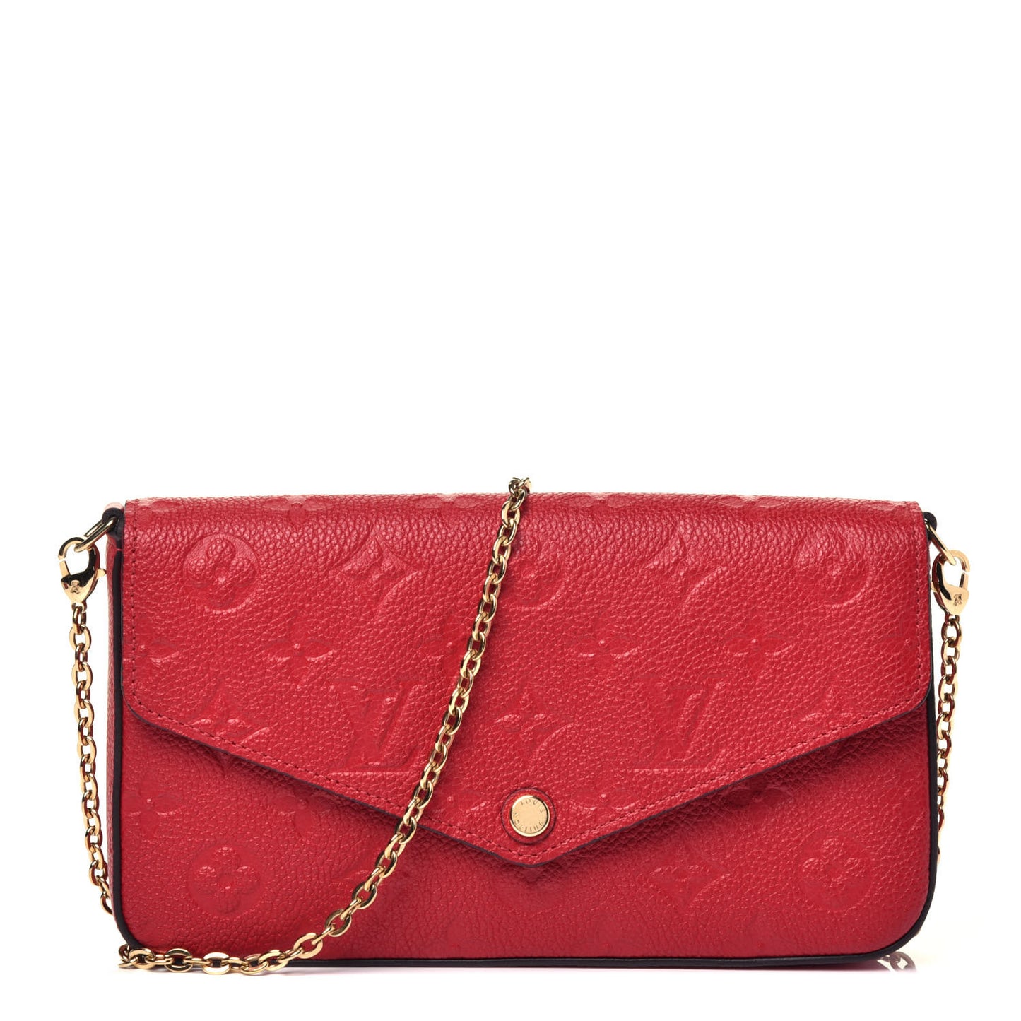 Empreinte Pochette Felicie Chain Wallet Scarlet