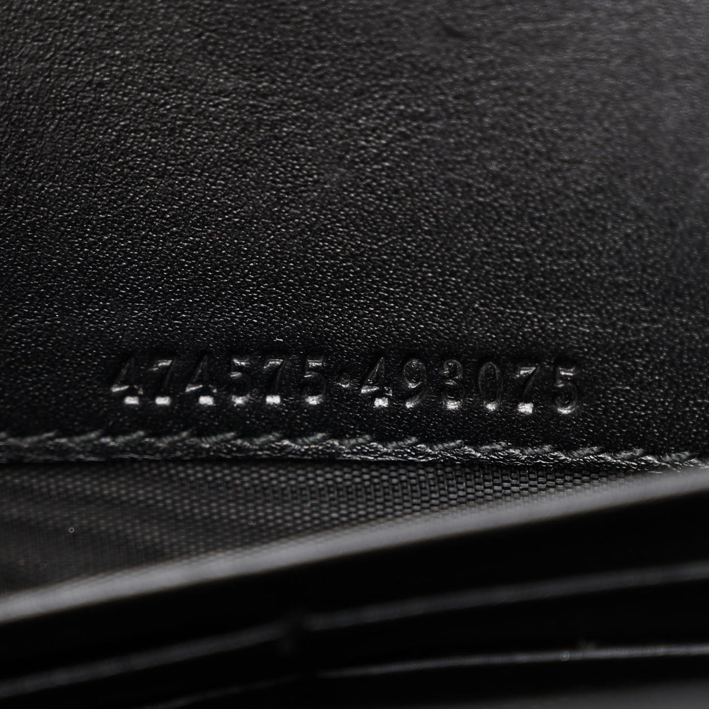 Calfskin Matelasse GG Marmont Chain Wallet Black