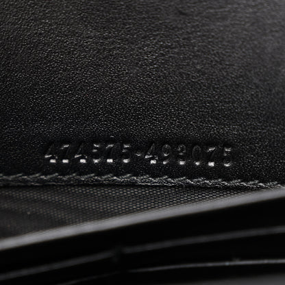 Gucci Calfskin Matelasse GG Marmont Chain Wallet Black 8 of 13