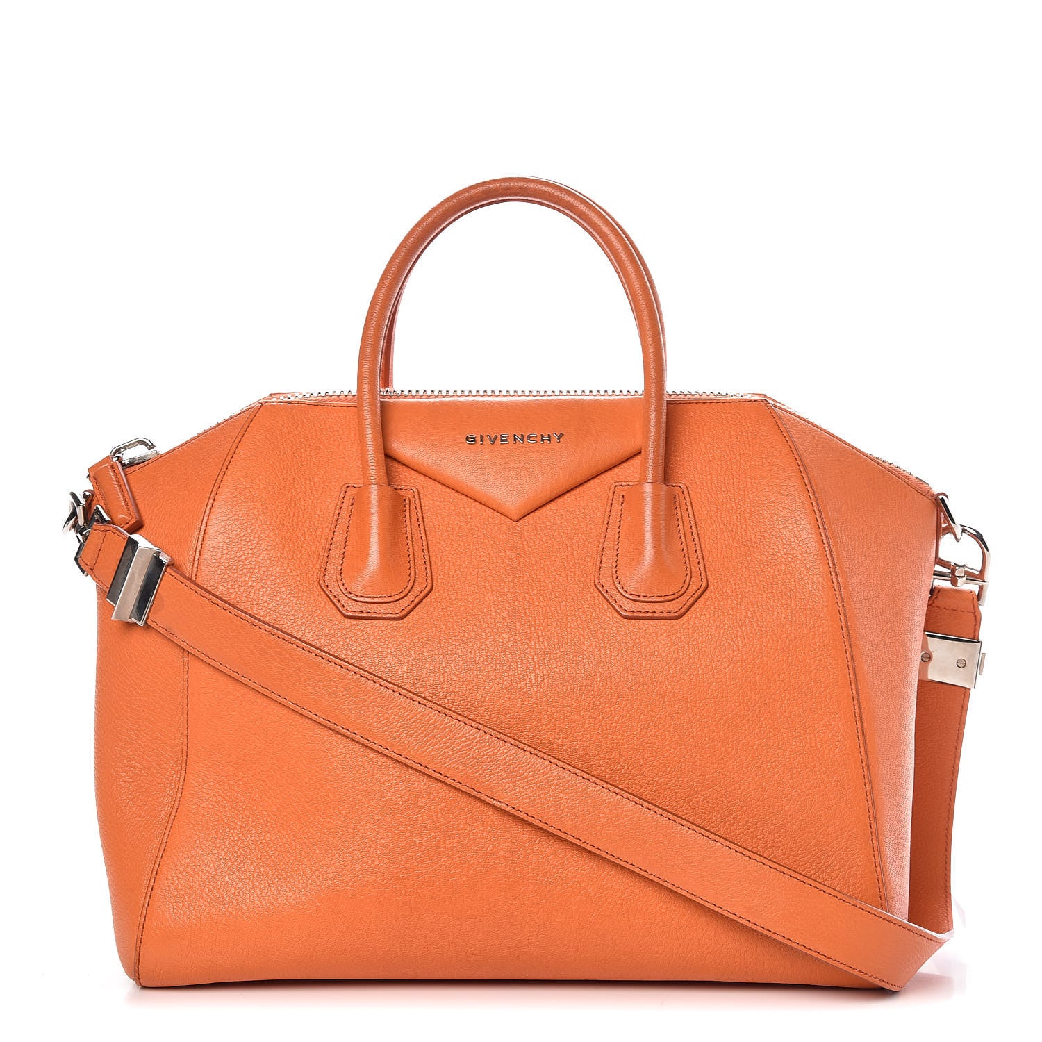 Givenchy Sugar Goatskin Medium Antigona Orange 1 of 23