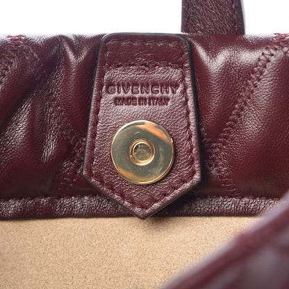 Givenchy Lambskin Quilted Mini GV Bucket Bag Aubergine 7 of 10