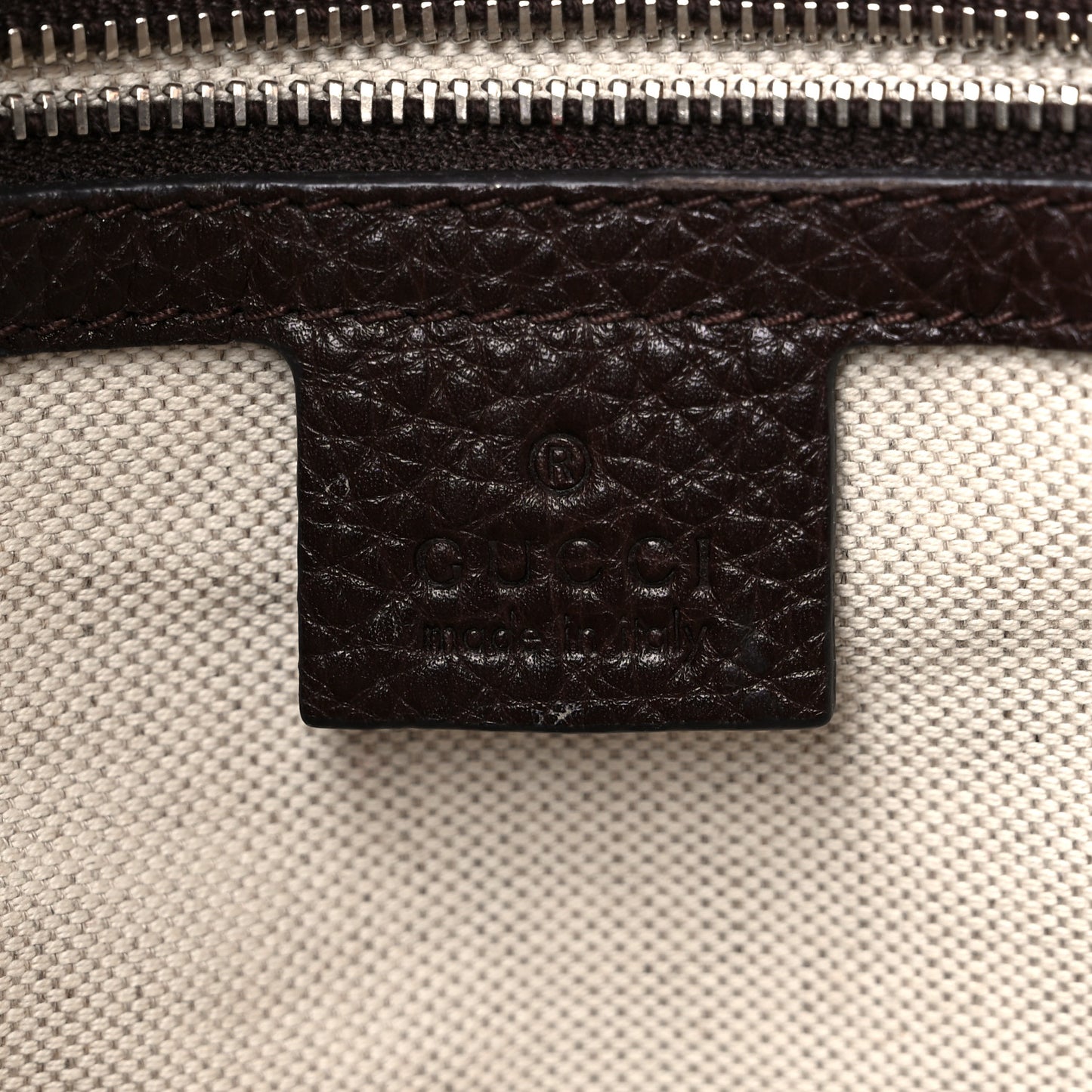 Guccissima Medium Techno Horsebit Hobo Brown