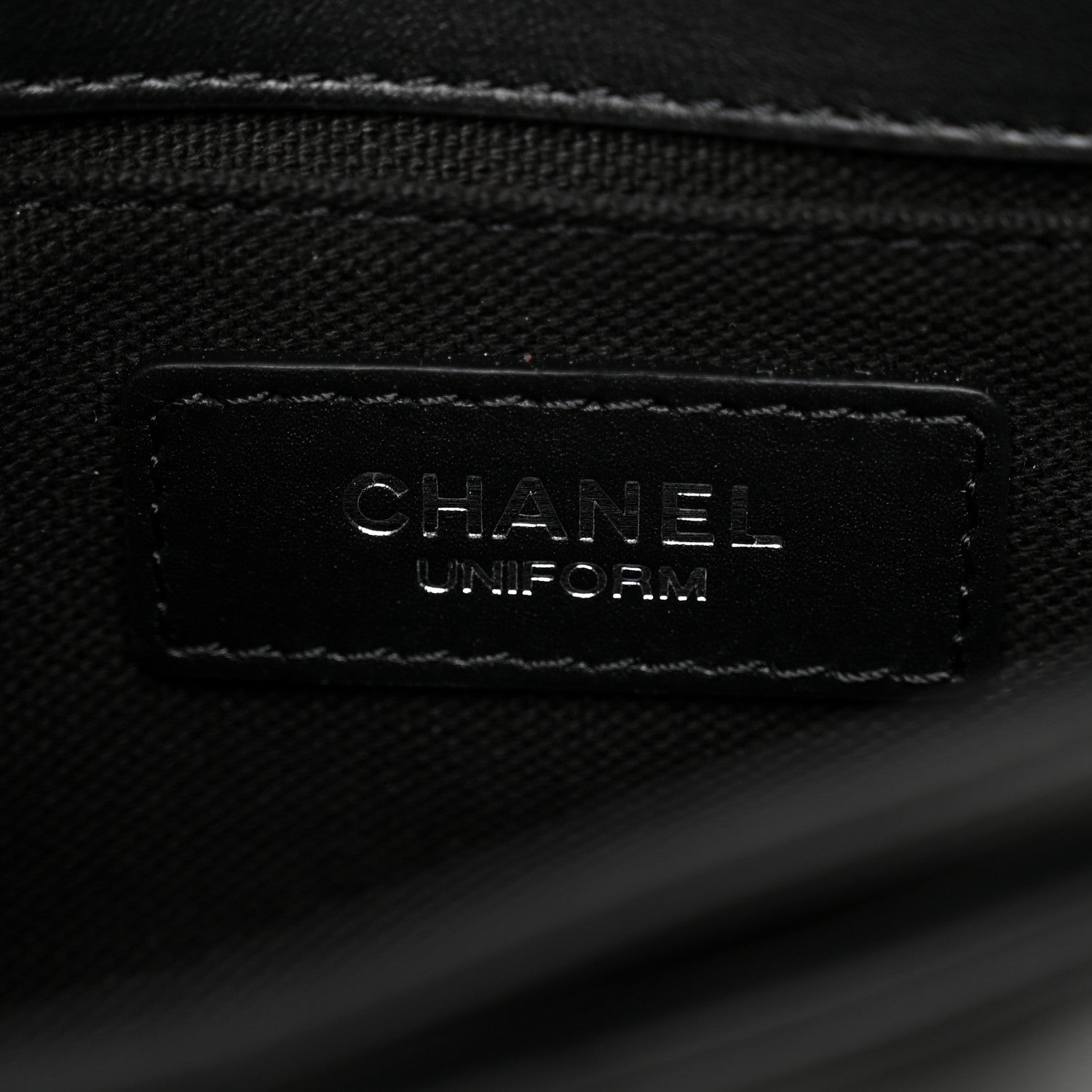 Chanel Calfskin Quilted CC Uniform Flap Belt Bag Black 6 of 10