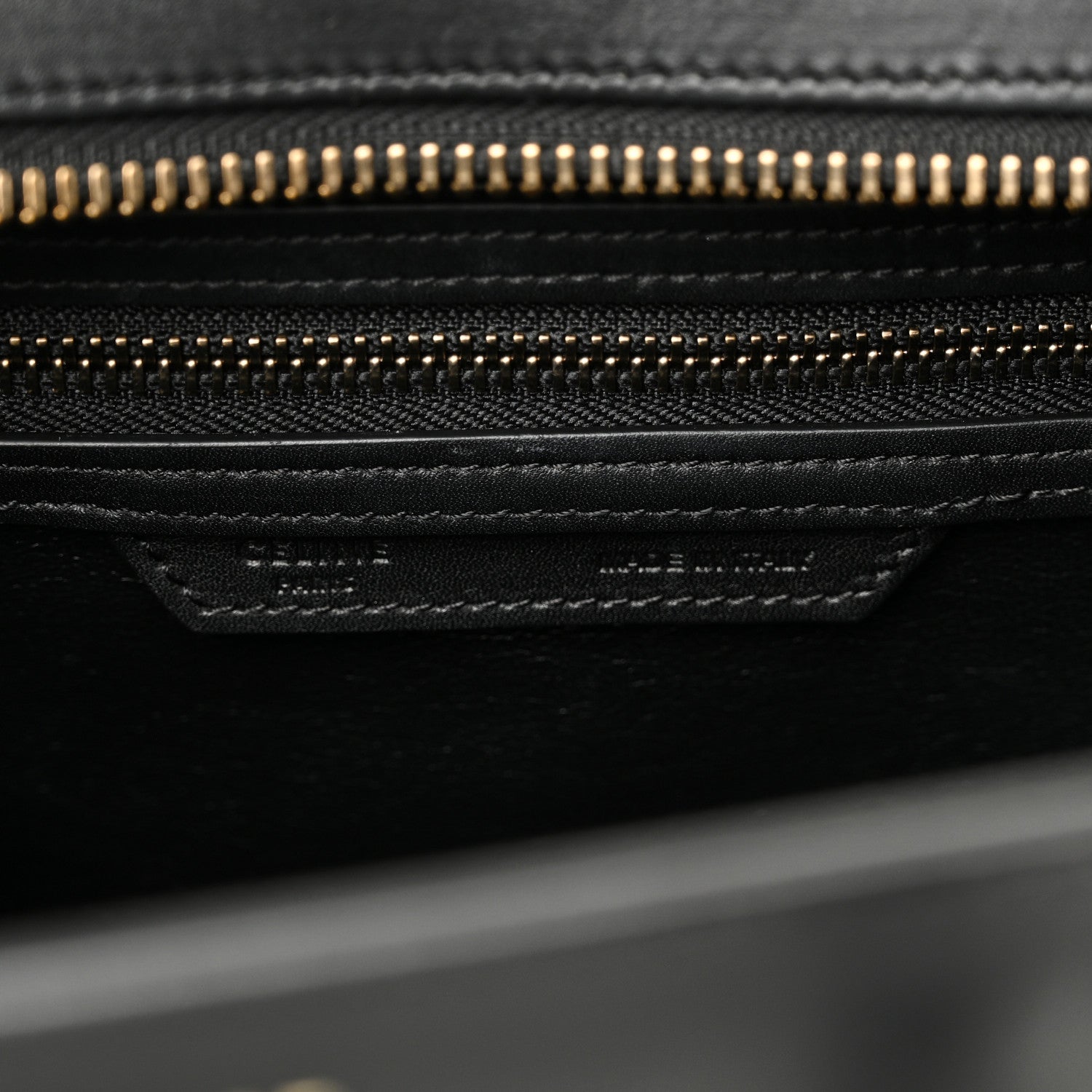 Celine Smooth Calfskin Micro Luggage Black 5 of 8