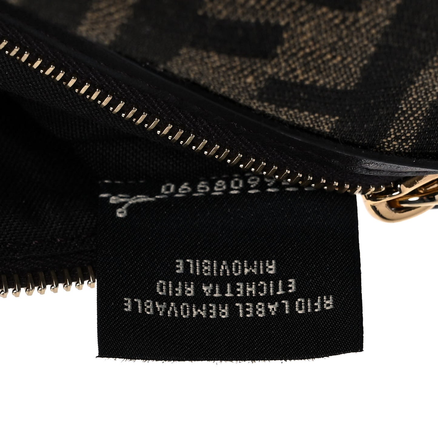 Fabric Jacquard FF 1974 Medium Baguette Tobacco Moro Black