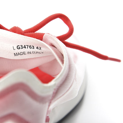 Chanel Lycra Fabric CC Sneakers 42 White Red 8 of 10